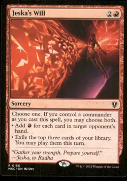 MTG - Jeska's Will Commander: Murders at Karlov Manor #156 Rare NM - Image 1
