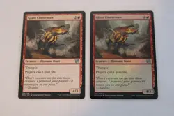 Magic: The Gathering - Giant Cindermaw 1 FOIL & 1 Regular - Brother's War 136/28 - Image 1