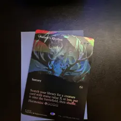 MTG Nature’s Rhythm #0349 Foil Borderless Rare Tarkir: Dragonstorm (TDM) - Image 1