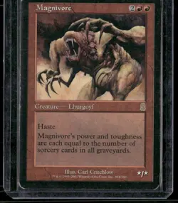 2001 Magic The Gathering: Odyssey - Magnivore Rare, LP, Regular - Image 1