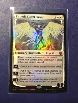 MTG Tarkir: Dragonstorm Elspeth Storm Slayer Foil NM - Image 1