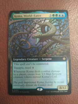 Koma, World-Eater *FOIL Extended Art* [FDN] Magic: Foundations - Image 1
