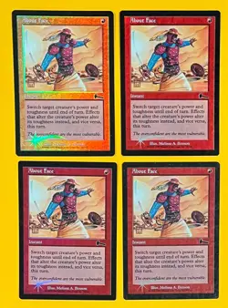 MTG ABOUT FACE (Foil) (x4) Urza's Legacy OldManMTG 012-441) - Image 1