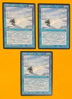 MTG WINTER'S CHILL (x3) Ice Age (OldManMTG 011-065) - Image 1