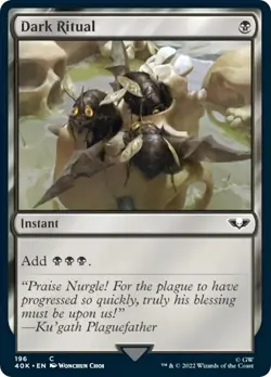 MTG Foil - Dark Ritual (Surge Foil) - 196 / NM / English - Image 1