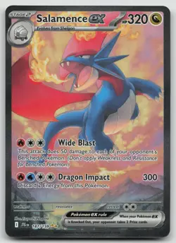 Pokemon Salamence EX 187/159 Journey Together Special Illustration Rare NM - Image 1