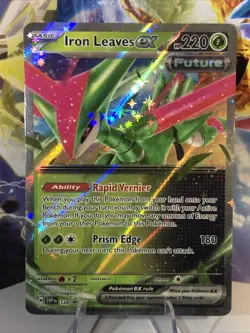 Pokemon Iron Leaves EX Future Scarlet & Violet Promo 128 NM - Image 1