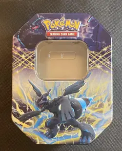 Empty! Pokemon Collectible Tin - 2013 Black & White Zekrom EX Tin 885493552850 - Image 1