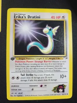 Pokemon Tcg - 1st Edition Gym Heroes Erika's Dratini 042/132 Common LP - Image 1
