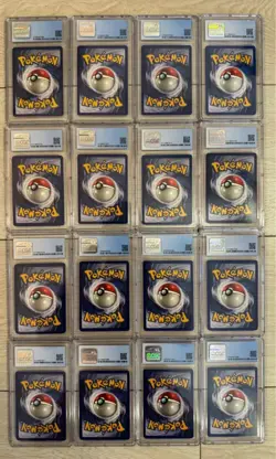 Pokemon Full Set of Base Unlimited Holos classic CGC Blues w/CHARIZARD 8 not PSA - Image 2