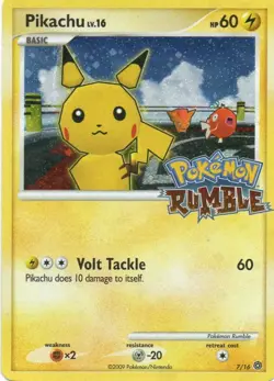 Pokemon: Rumble: Holofoil Pikachu: Lightly Played Condition - Image 1
