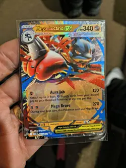 Mega Lucario ex 077/132 Double Rare - Pokemon TCG Mega Evolution - Image 3