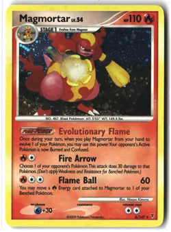 Magmortar ⭐ 6/147 Reverse Holo Rare Supreme Victors 2009 Pokemon NM - Image 1