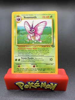 Pokemon TCG Jungle Set Venomoth Unlimited #29/64 Non Holo Rare 1999 WOTC VTG NM - Image 1