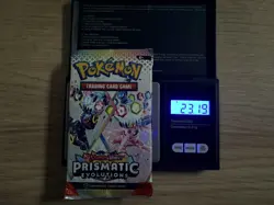 Pokemon TCG Prismatic Evolutions Booster Pack Heavy (23.19g) - BRAND NEW/ SEALED - Image 1