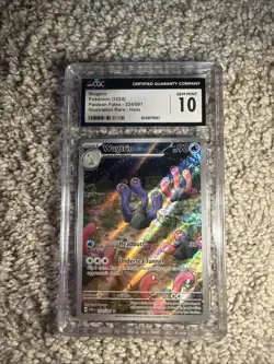 Wugtrio 224/091 Sv: Paldean Fates Holo CGC 10 GEM MINT Pokemon - Image 1