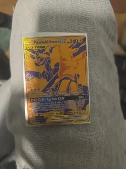 2021 Pokemon Pikachu & Zekrom GX SM248 Full Art Holo Black Star Promo NM-Mint - Image 1