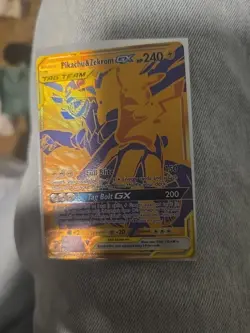 2021 Pokemon Pikachu & Zekrom GX SM248 Full Art Holo Black Star Promo NM-Mint - Image 2