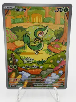 Snivy 087/086 Black Bolt Illustration Rare Holo English Pokemon TCG NM - Image 1
