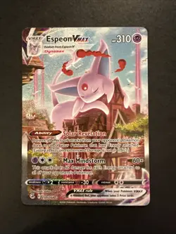 Espeon VMAX (Alternate Art Secret) 270/264 Swsh08: Fusion Strike Holo Pokemon - Image 1