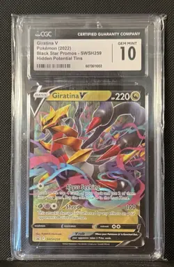 Pokemon CGC 10 Giratina V SWSH259 Black Star Promo Hidden Potential Tin Gem Mint - Image 1