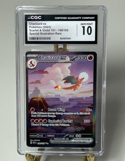 2023 Pokemon EN-151 Special Illustration Rare #199 Charizard Ex CGC 10 Miki Kudo - Image 1