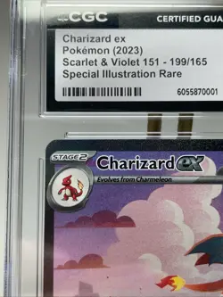 2023 Pokemon EN-151 Special Illustration Rare #199 Charizard Ex CGC 10 Miki Kudo - Image 4