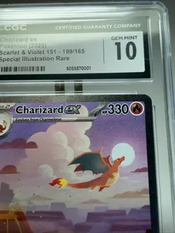 2023 Pokemon EN-151 Special Illustration Rare #199 Charizard Ex CGC 10 Miki Kudo - Image 5