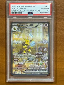 GEM MINT PSA 10 S&V 151 Alakazam ex 201/165 Holo Spec. Illust. Rare Pokemon TCG - Image 1