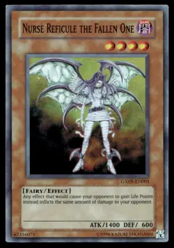 Yu-Gi-Oh TCG PS2 Yugioh GX #GX05-EN001 Nurse Reficule the Fallen One SR - Image 1
