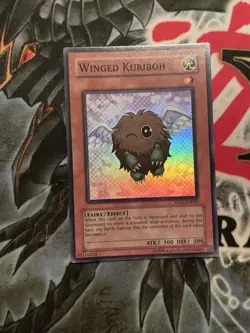 YUGIOH Super Rare Winged Kuriboh GX1-EN002 NM - Image 1