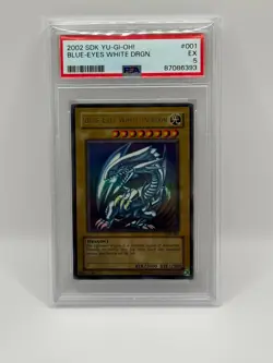Yu-Gi-Oh! TCG Blue-Eyes White Dragon SDK-001 Ultra Rare Unlimited Edition PSA 5 - Image 1