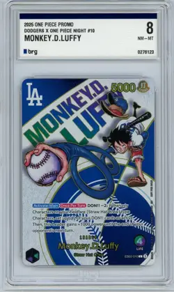 2025 ONE PIECE PROMO EB02 010 DODGERS X ONE PIECE NIGHT MONKEY D LUFFY SEE PHOTO - Image 1