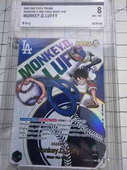 2025 ONE PIECE PROMO EB02 010 DODGERS X ONE PIECE NIGHT MONKEY D LUFFY SEE PHOTO - Image 3