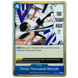 One Piece CCG PRB-01 OP03-057 Three Thousand Worlds R Textured Foil English - Image 1