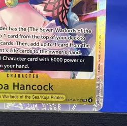 English One Piece CCG Boa Hancock SR OP14-112 The Azure Sea's Seven - Image 4