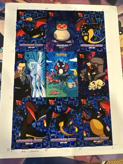 Shiny Charizard Pokemon Card Database Red Box Uncut Sheet Rocket Team Peru - Image 1