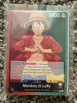 One Piece Card Game Monkey D. Luffy Demo Deck English Edition Pre-errata Leader - Image 1