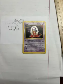 Pokemon TCG Jynx 1st Edition Shadowless Uncommon Card Base Set 31/102 - Image 1