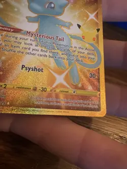 Pokemon Celebrations Mew 25th Shiny Gold Full Art Holo Card 25/25 Secret Rare NM - Image 5