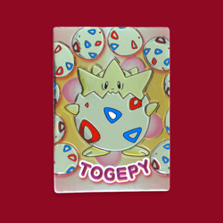 TOGEPY--JAPANESE MEIJI EMBOSSED PROMO FOIL POKEMON CARD - Image 1