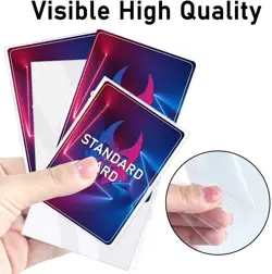 1000 Pcs Card Sleeves Toploaders for Trading Cards, Soft 1000 pack, Clear - Image 3