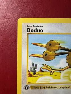 Doduo 48/102 Shadowless 1st Edition Base Set Pokemon Card MP No Creases - Image 3
