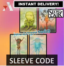 MAGIC MTGA MTG ARENA CODE CARD SECRET LAIR AUGUST 2022 SUPERDROP 22 SLEEVES - Image 5