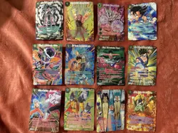 Dragon Ball Super Card Game DBS SPR Foil Cards Lot Of 12 - Image 1
