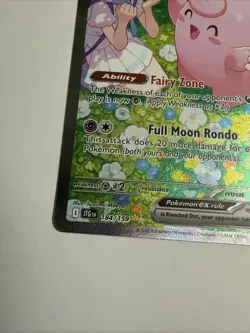 Pokemon TCG Lillie's Clefairy EX Journey Together Sir Card 184/159 NM Condition - Image 2