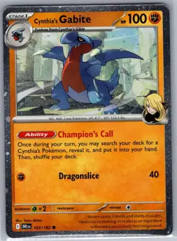 Cynthia's Gabite (Cosmos Holo) 103/182 - Pokemon Card - NM - Image 1