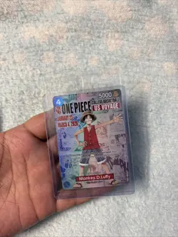 IN HAND!! One Piece Monkey.D.Luffy US College Basketball Promo Card Rutgers SGA - Image 2