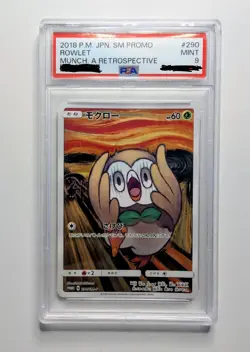 Rowlet 290 Munch Promo Retrospective 2018 Pokemon Card Japanese PSA 9 - Image 1
