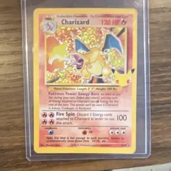 Pokemon Charizard Base Set Holo Rare 004/102 120 HP Full Art English Card - Image 1